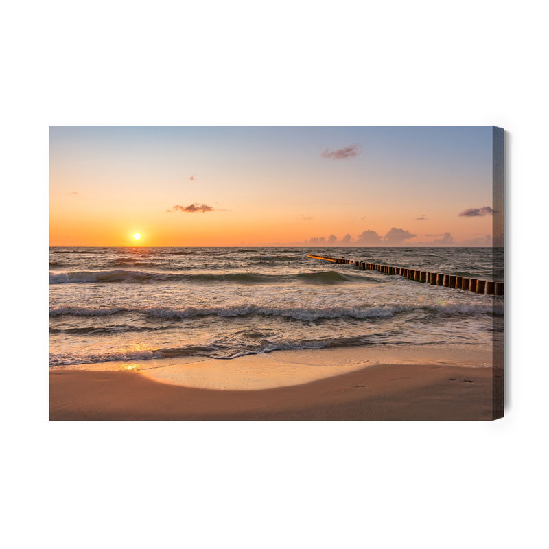 Ljuddämpande tavla - Low tide on the baltic sea