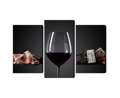 Ljuddämpande tavla - A glass of red wine