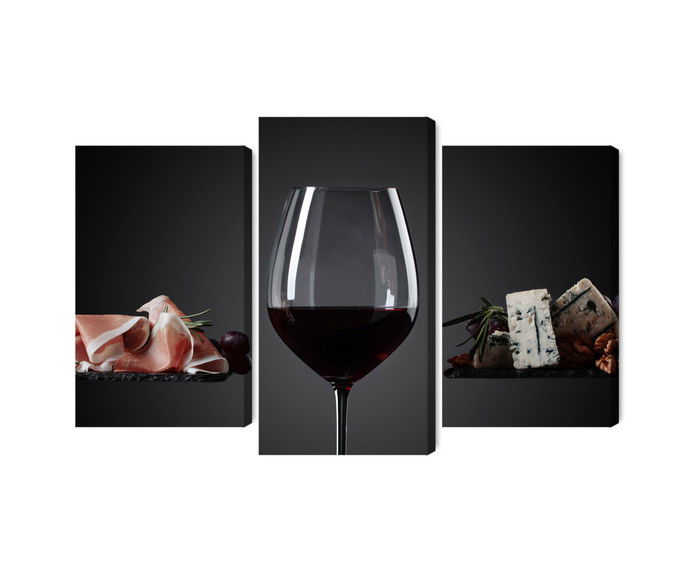 Ljuddämpande tavla - A glass of red wine