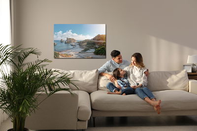 Ljuddämpande tavla - Cyprus sea shore