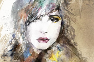 Ljuddämpande tavla - A portrait of a woman