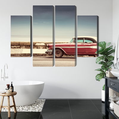 Ljuddämpande tavla - Old american retro car