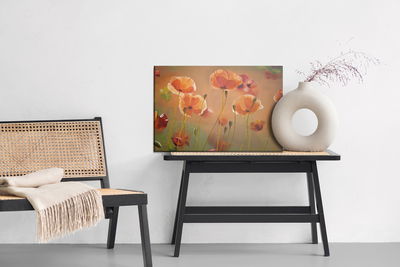 Ljuddämpande tavla - Poppies like painted