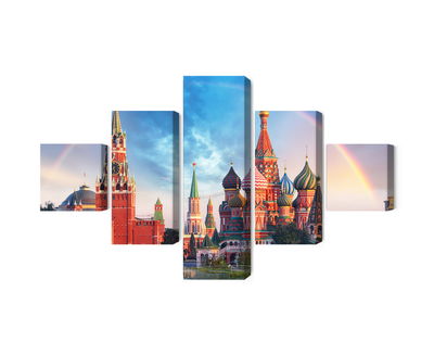 Ljuddämpande tavla - Panorama of the red square