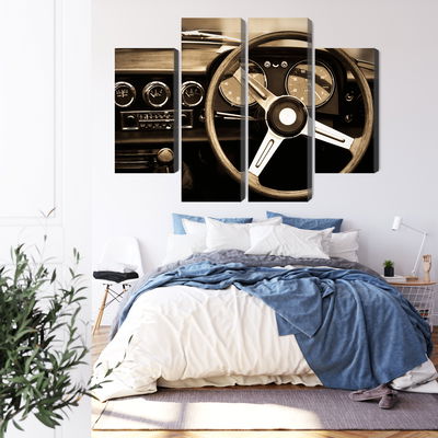 Ljuddämpande tavla - The dashboard of an antique