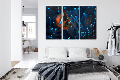 Ljuddämpande tavla - Clownfish in a 3d anemone