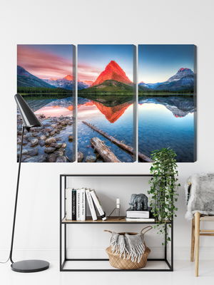 Ljuddämpande tavla - Swiftcurrent lake in the Usa