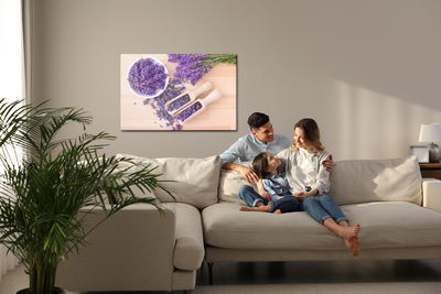 Ljuddämpande tavla - Fresh and dried lavender