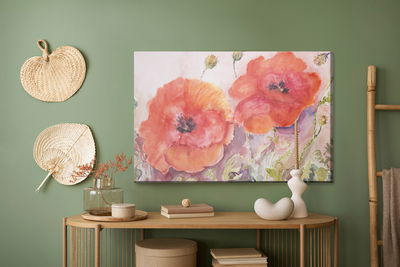 Ljuddämpande tavla - Poppies as painted