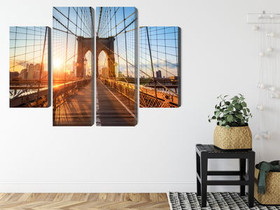 Ljuddämpande tavla - Brooklyn bridge in New York