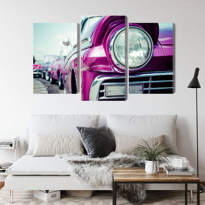 Ljuddämpande tavla - Retro style car headlight