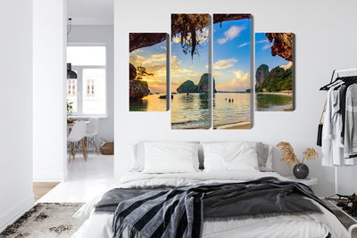 Ljuddämpande tavla - Sunset on a beach in thailand