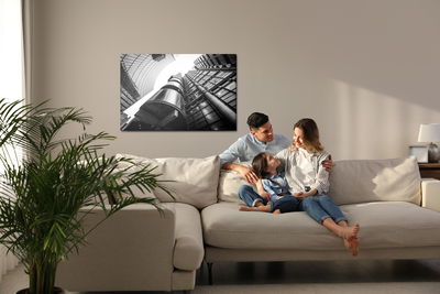 Ljuddämpande tavla - Modern skyscrapers