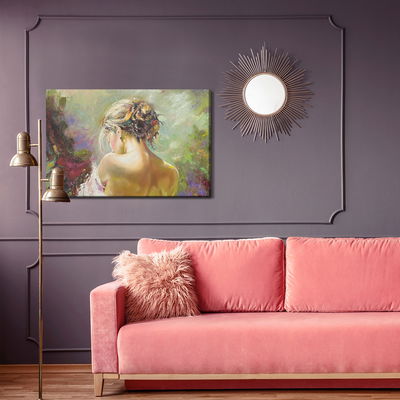 Ljuddämpande tavla - Portrait of a pensive woman