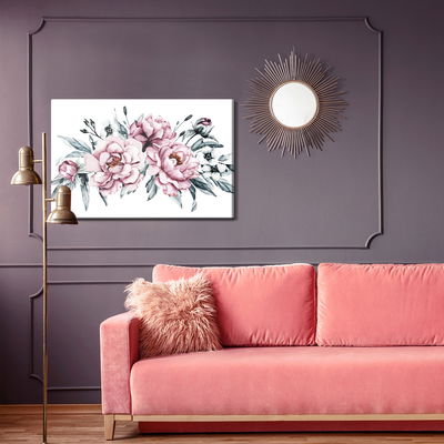 Ljuddämpande tavla - Composition of peony flowers