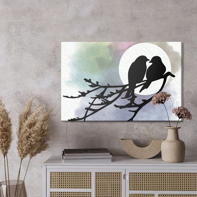 Ljuddämpande tavla - Silhouettes of birds