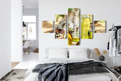 Ljuddämpande tavla - Oil bottles