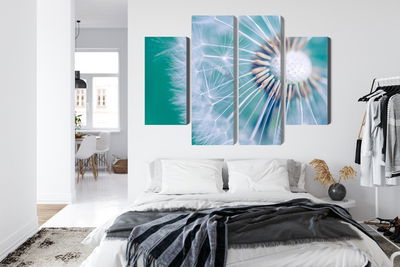 Ljuddämpande tavla - Dandelion on a macro scale