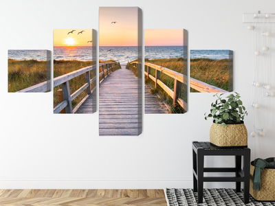 Ljuddämpande tavla - North sea pier 3d