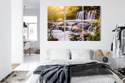 Ljuddämpande tavla - Waterfall at sunset