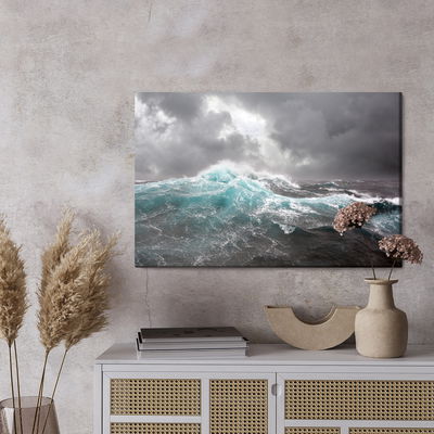 Ljuddämpande tavla - Sea and gray clouds