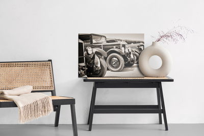 Ljuddämpande tavla - Antique vintage cars