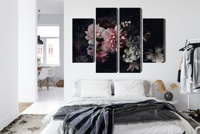 Ljuddämpande tavla - Flowers in vintage style