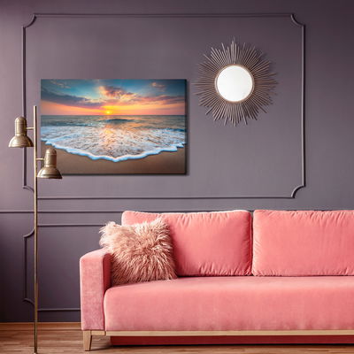 Ljuddämpande tavla - Sunset at the sea