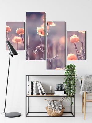 Ljuddämpande tavla - Spring 3d flowers