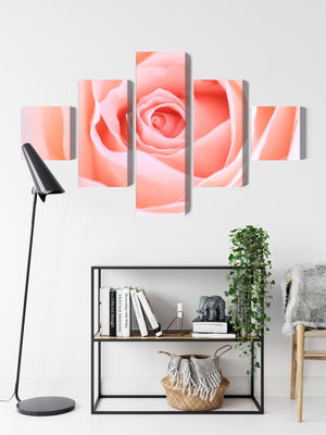 Ljuddämpande tavla - Pastel rose on a 3d macro