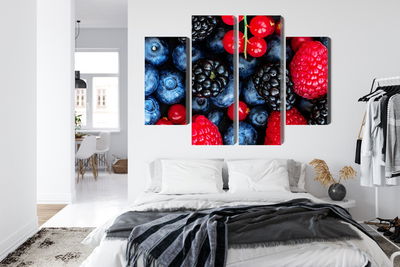 Ljuddämpande tavla - Forest fruits on a macro