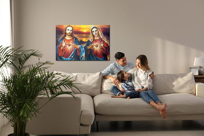 Ljuddämpande tavla - Mother of god with jesus