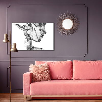 Ljuddämpande tavla - Abstract woman from smoke