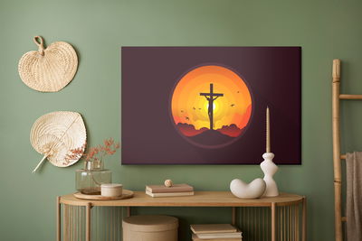 Ljuddämpande tavla - Crucifixion of jesus christ