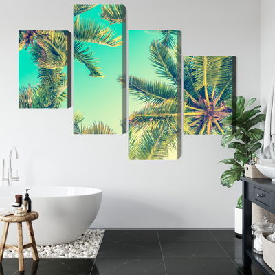 Ljuddämpande tavla - Bottom view of the palm trees