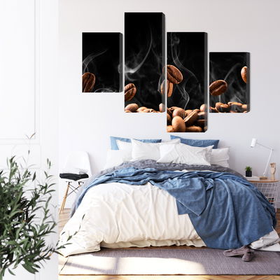 Ljuddämpande tavla - Hot coffee beans