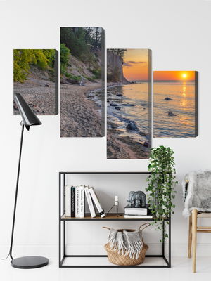 Ljuddämpande tavla - Sunset on the baltic sea