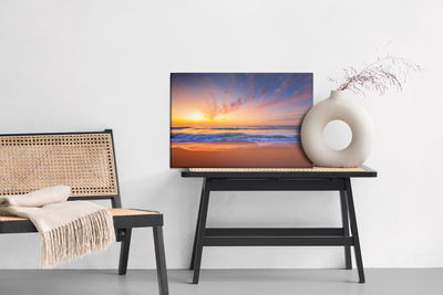 Ljuddämpande tavla - Clouds by the sea