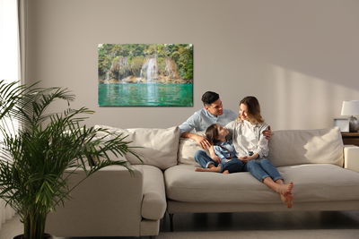 Ljuddämpande tavla - A view of the waterfall