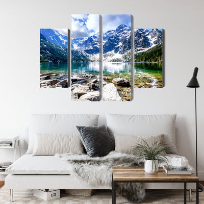 Ljuddämpande tavla - Lake morskie oko 3d