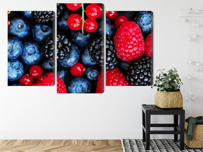 Ljuddämpande tavla - Forest fruits on a macro