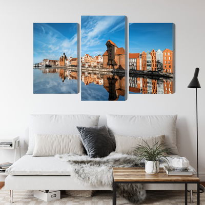 Ljuddämpande tavla - Panorama of gdansk