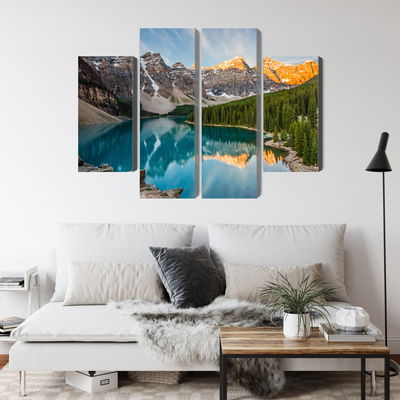 Ljuddämpande tavla - Canadian Moraine Lake 3d