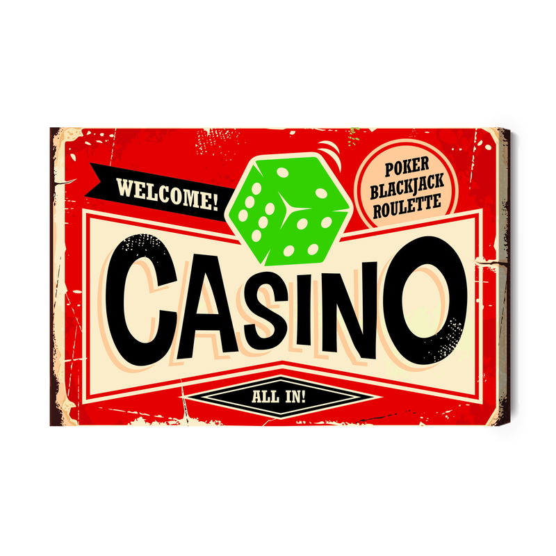 Ljuddämpande tavla - Casino style reto chalkboard