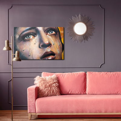 Ljuddämpande tavla - A woman in tears