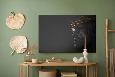 Ljuddämpande tavla - Christ with a golden crown