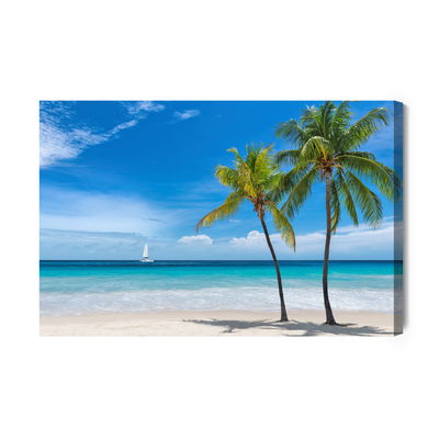 Ljuddämpande tavla - Island in the tropical sea