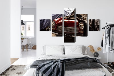 Ljuddämpande tavla - Italian retro car covered