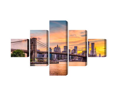 Ljuddämpande tavla - New York city panoramic