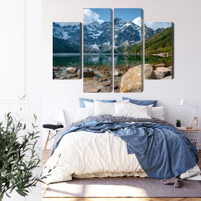 Ljuddämpande tavla - Morskie oko in the tatras 3d